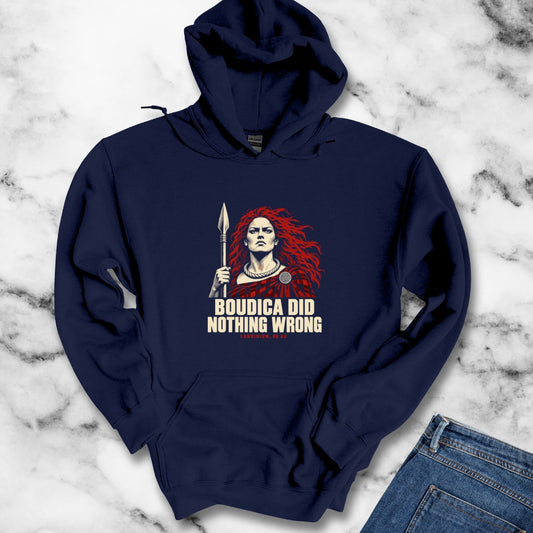 Boudica Did Nothing Wrong Portrait Hoodie