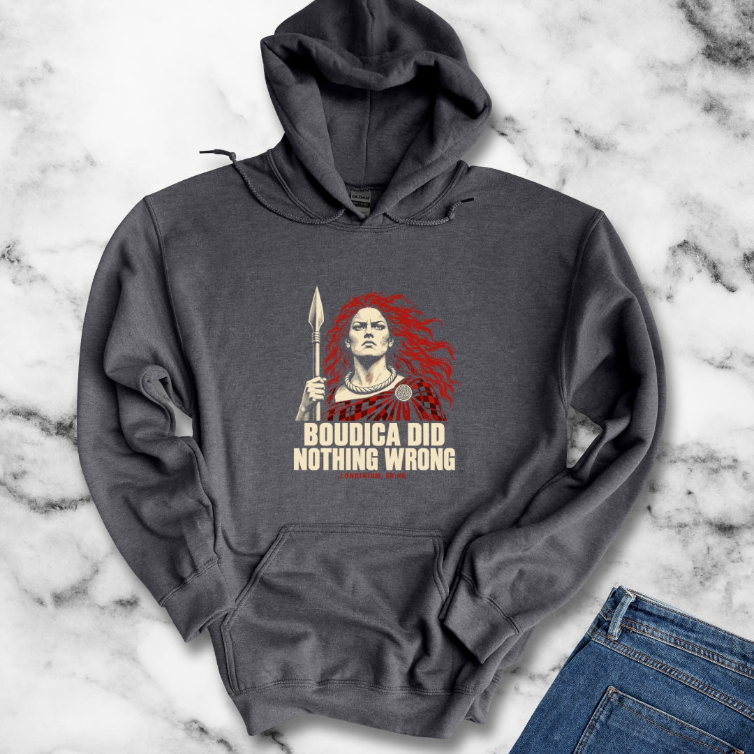 Boudica Did Nothing Wrong Portrait Hoodie
