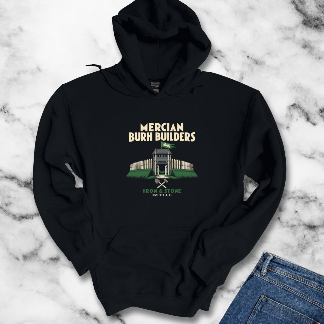 Mercian Burh Builders Iron and Stone Hoodie