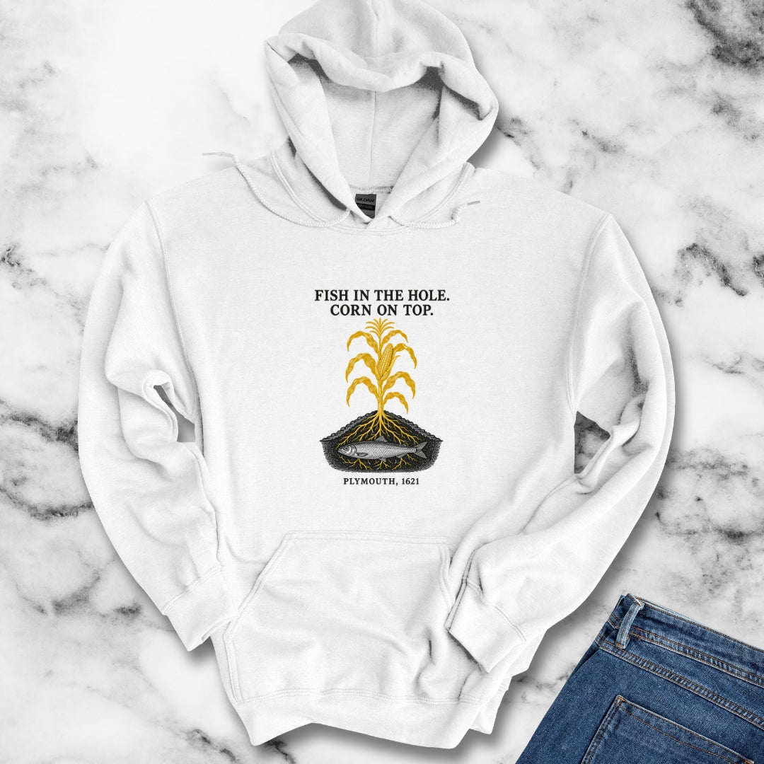 Fish in the Hole Corn on Top Hoodie