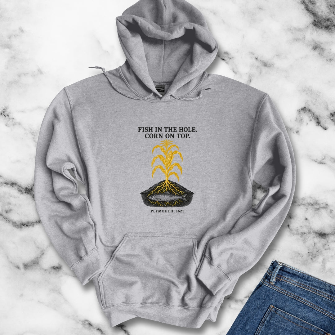 Fish in the Hole Corn on Top Hoodie