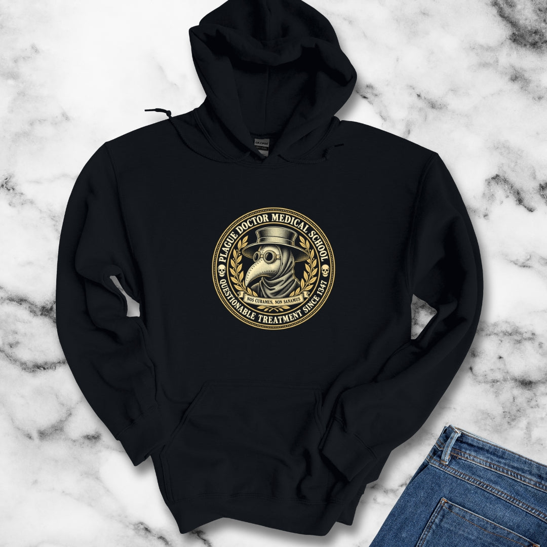 Plague Doctor Medical School Seal Hoodie