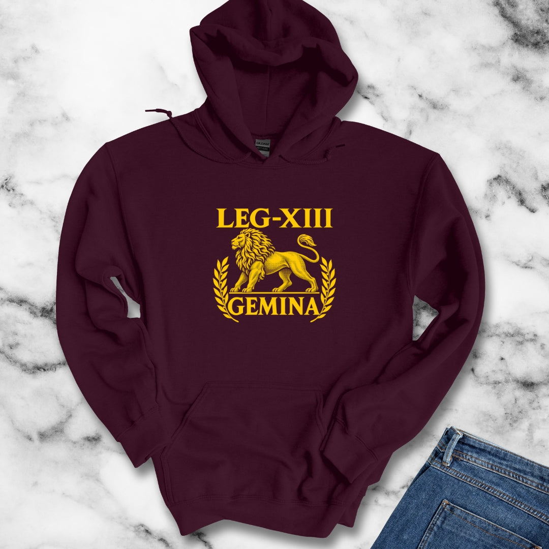 Legio XIII Gemina Lion Inscription Hoodie