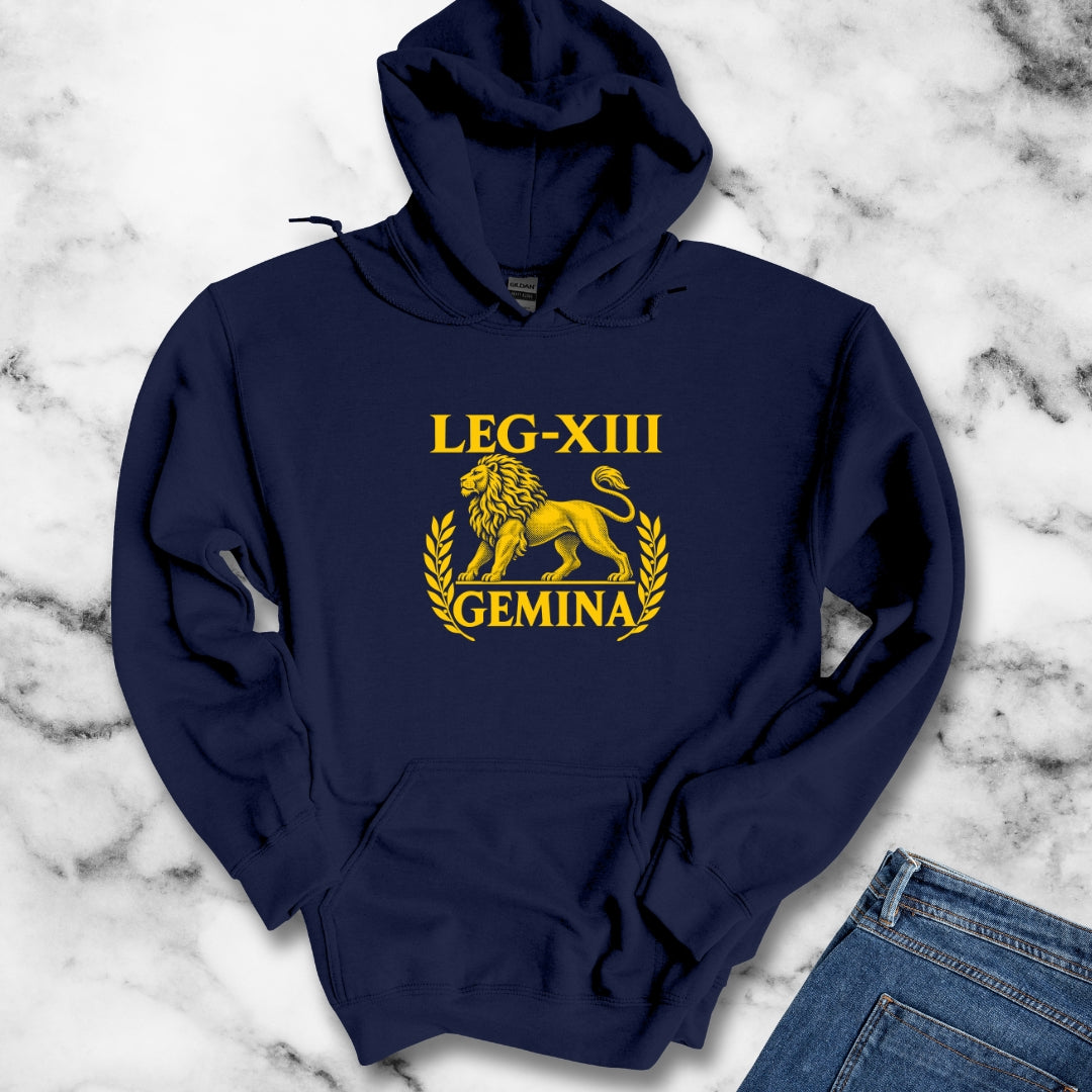 Legio XIII Gemina Lion Inscription Hoodie