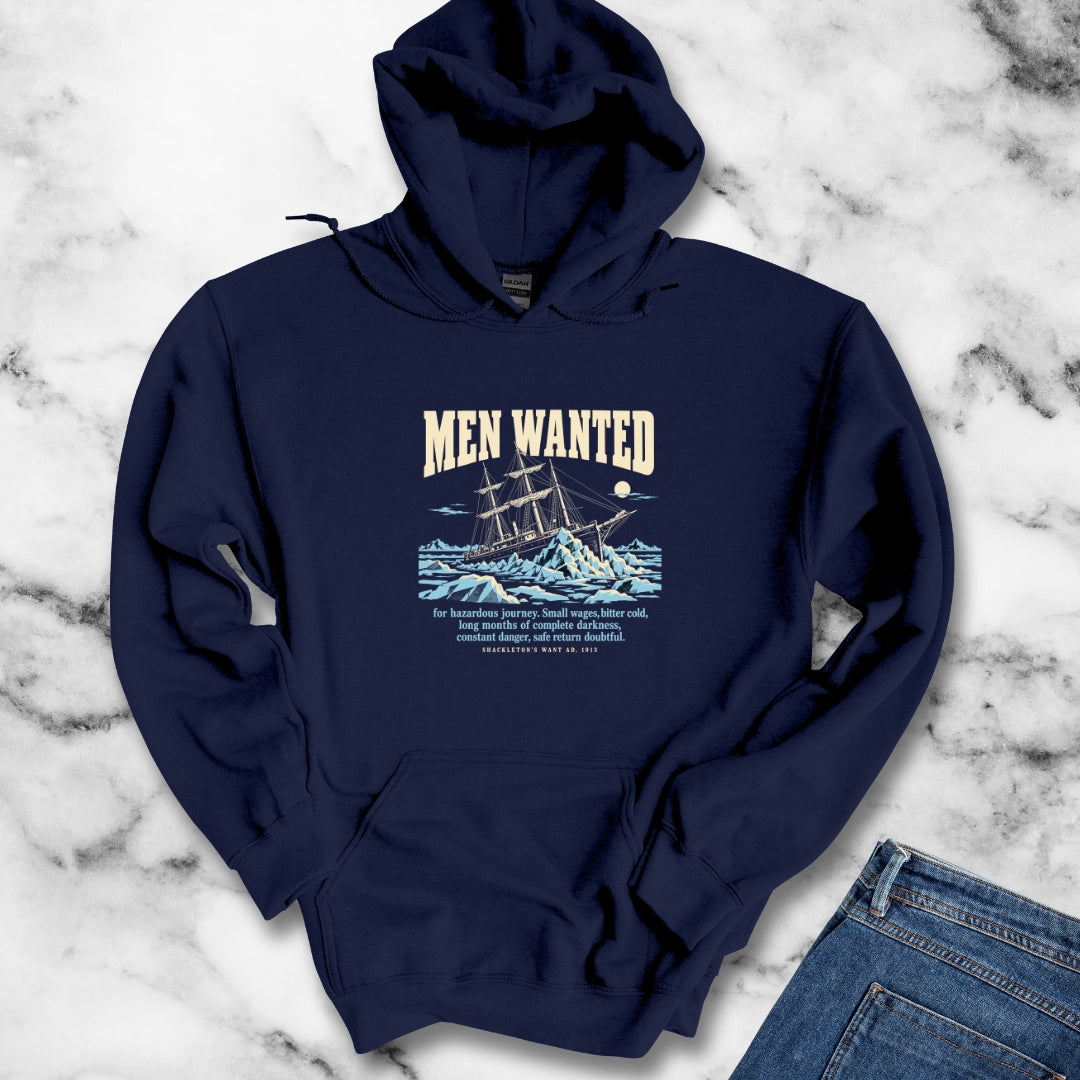 Men Wanted Shackleton Ad Hoodie