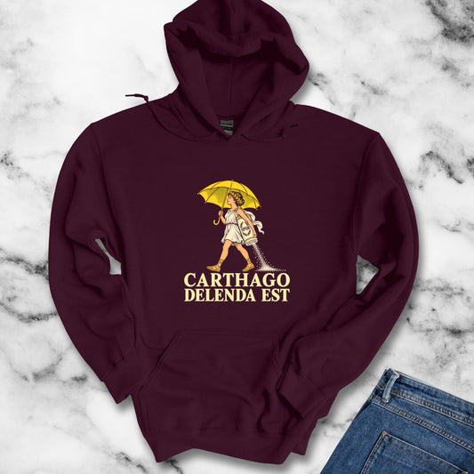 Carthago Delenda Est Salt Girl Lithograph Hoodie
