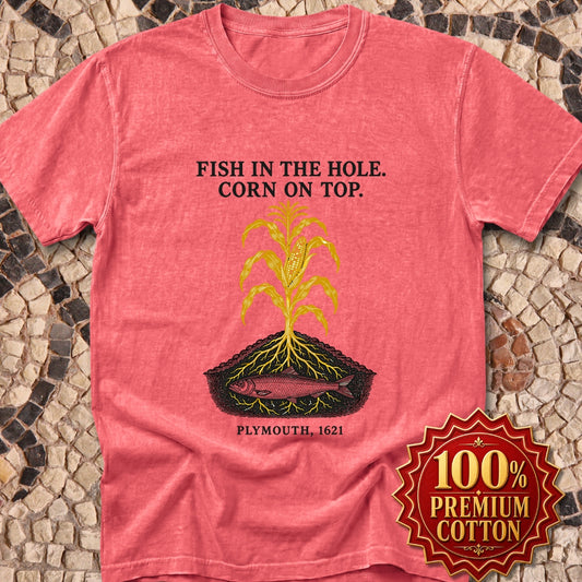 Fish in the Hole Corn on Top Premium Tee