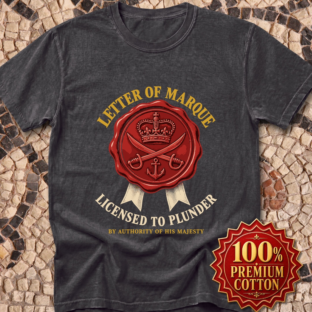 Letter of Marque Licensed to Plunder Premium Tee