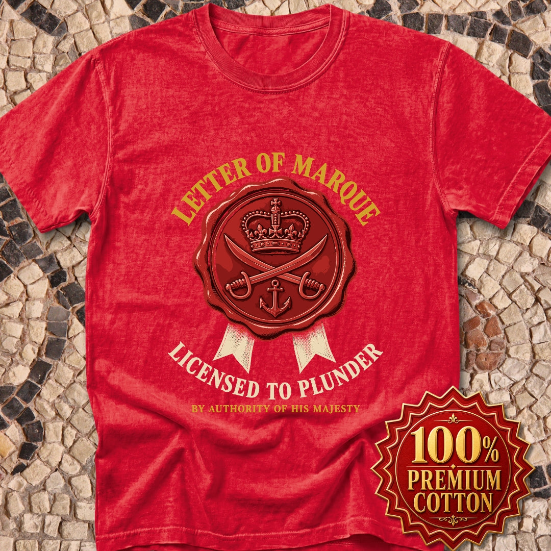 Letter of Marque Licensed to Plunder Premium Tee