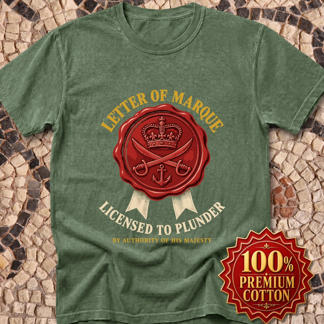Letter of Marque Licensed to Plunder Premium Tee