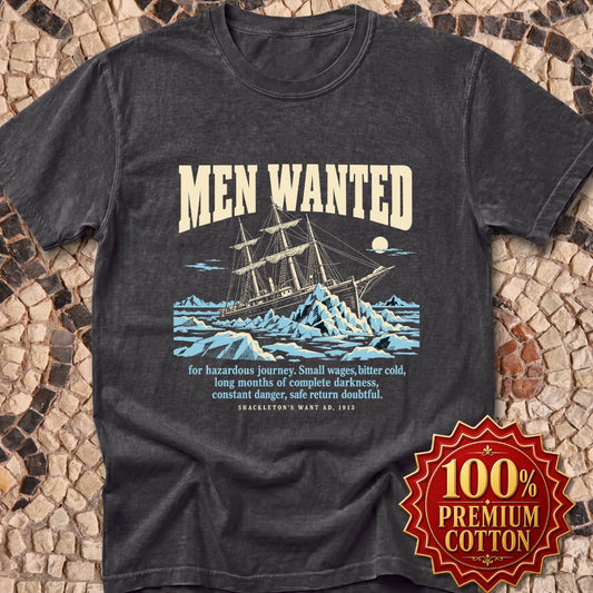 Men Wanted Shackleton Ad Premium Tee