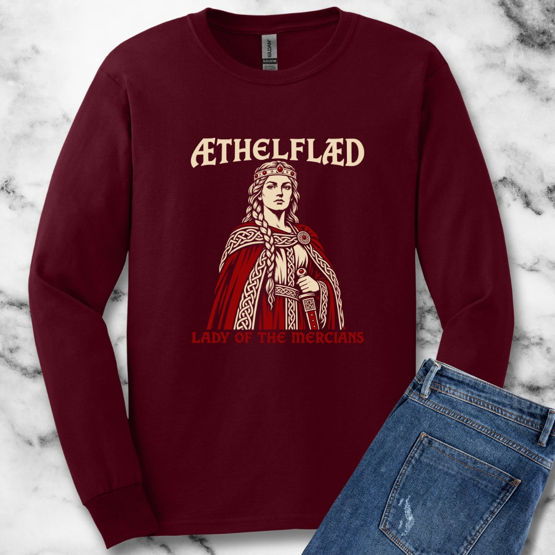 Aethelflaed Lady of the Mercians Unisex Long Sleeve Tee