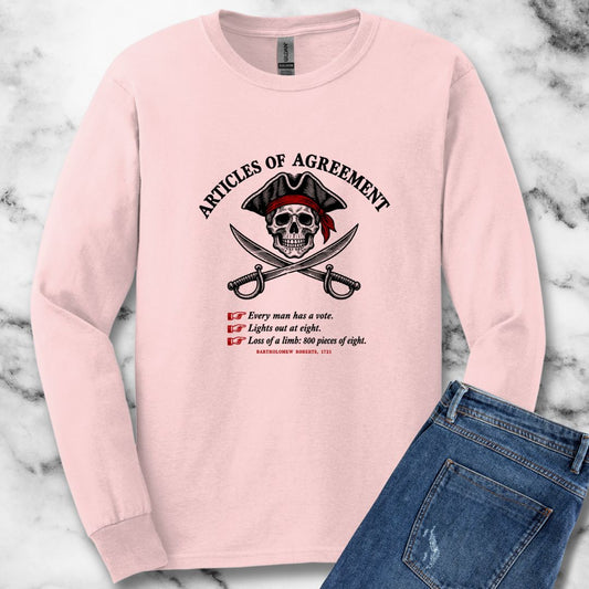 Articles of Agreement Pirate Code Unisex Long Sleeve Tee