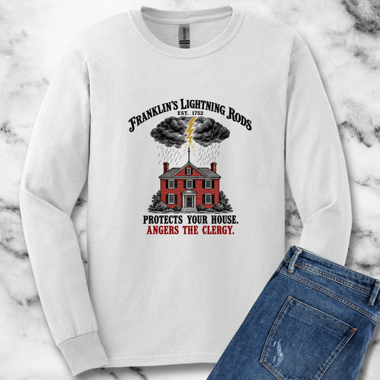 Franklin's Lightning Rods Unisex Long Sleeve Tee