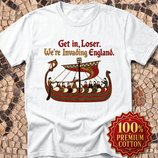 Get in Loser Norman Conquest Tapestry Premium Tee