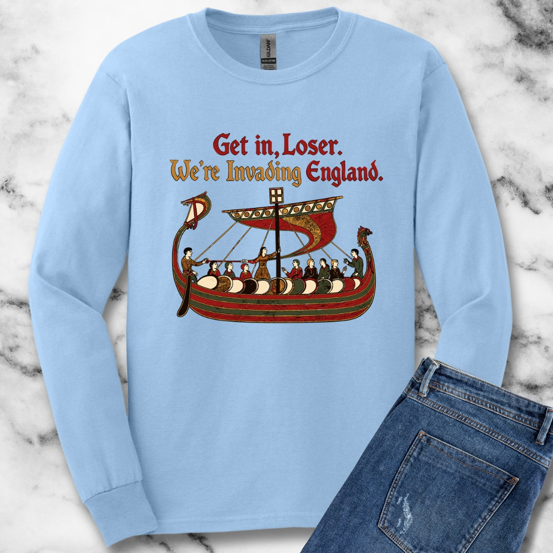 Get in Loser Norman Conquest Tapestry Unisex Long Sleeve Tee