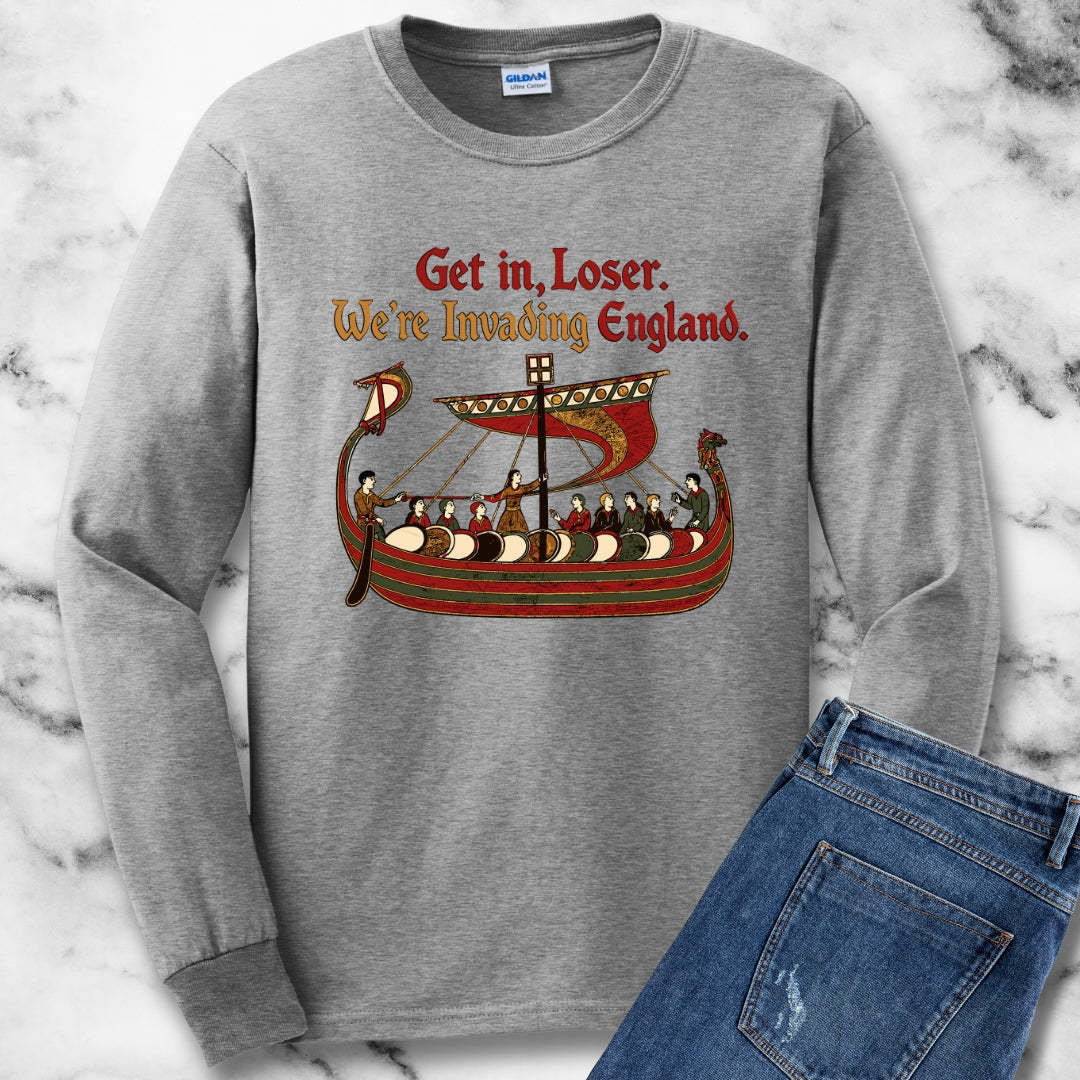 Get in Loser Norman Conquest Tapestry Unisex Long Sleeve Tee