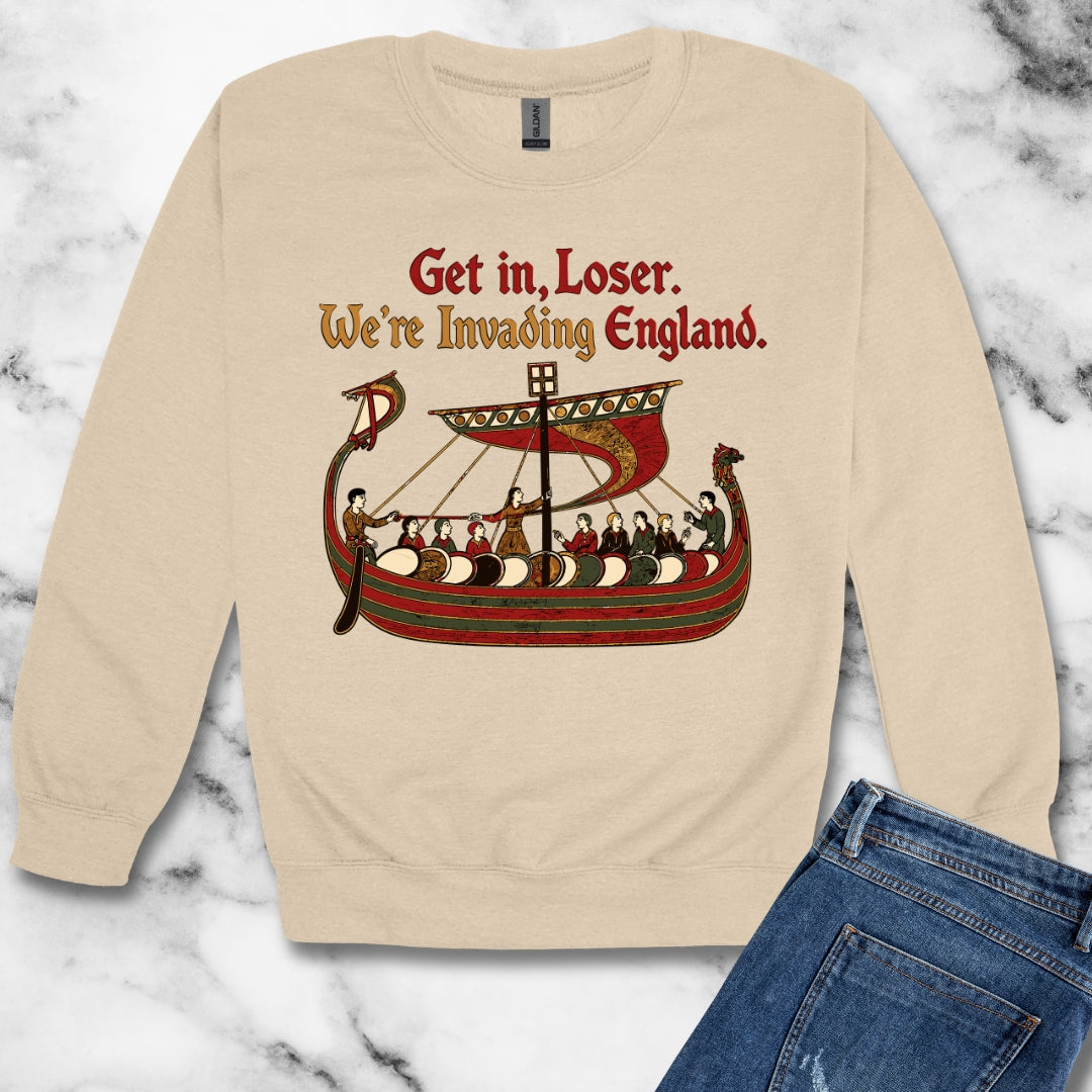Get in Loser Norman Conquest Tapestry Unisex Heavy Crewneck Sweatshirt