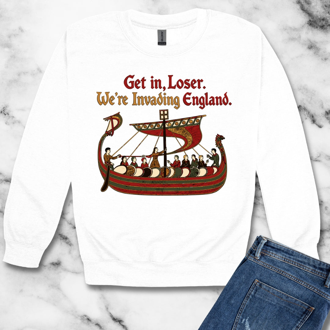 Get in Loser Norman Conquest Tapestry Unisex Heavy Crewneck Sweatshirt