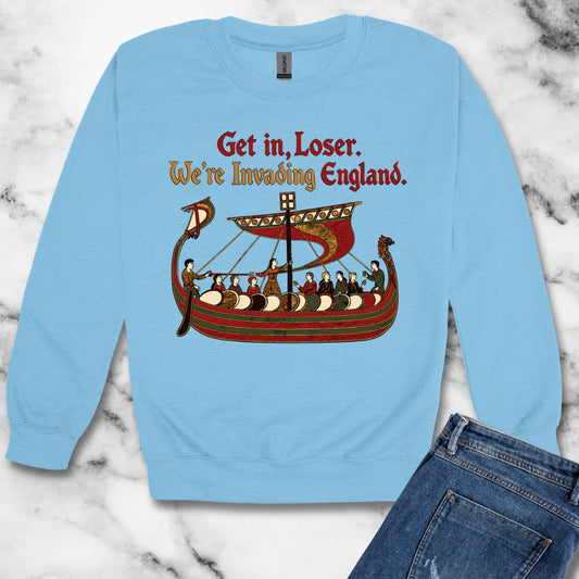Get in Loser Norman Conquest Tapestry Unisex Heavy Crewneck Sweatshirt