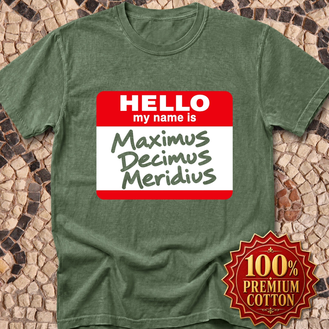 Hello, My Name Is Maximus Decimus Meridius Premium Tee