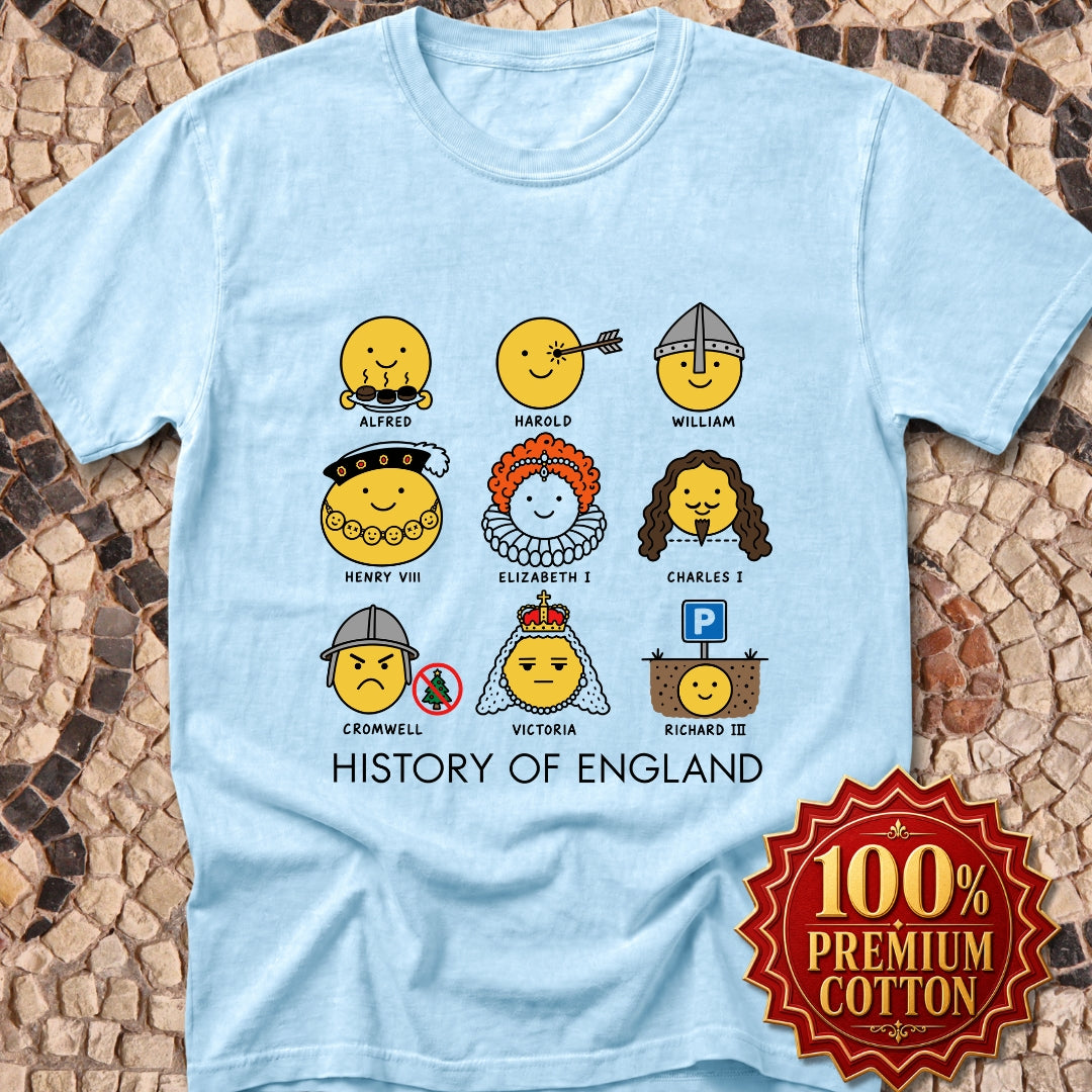 A Humorous History of England Grid Premium Tee