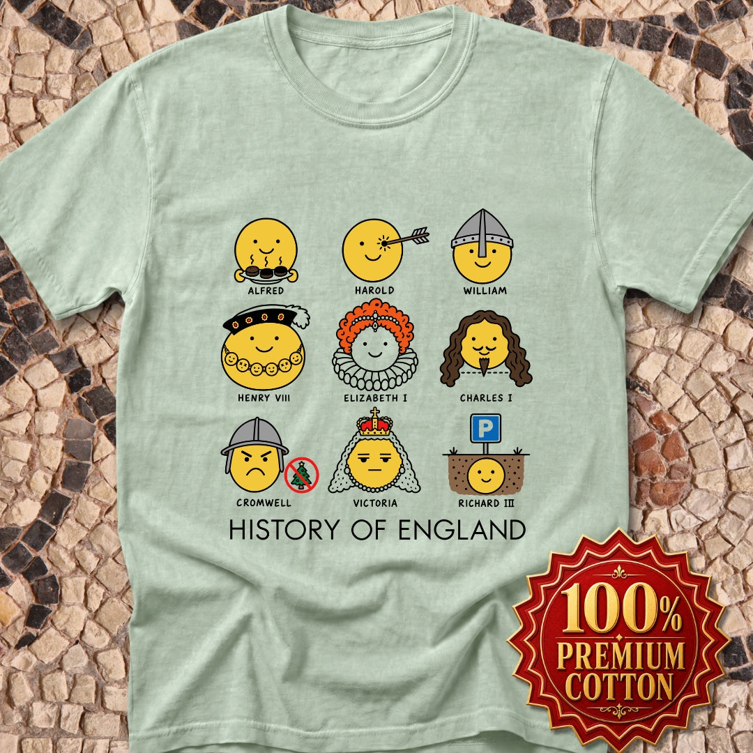 A Humorous History of England Grid Premium Tee