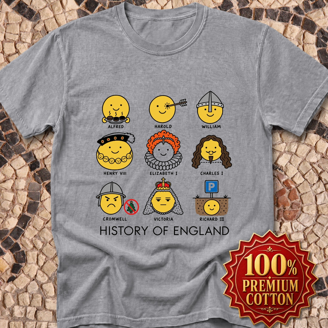 A Humorous History of England Grid Premium Tee