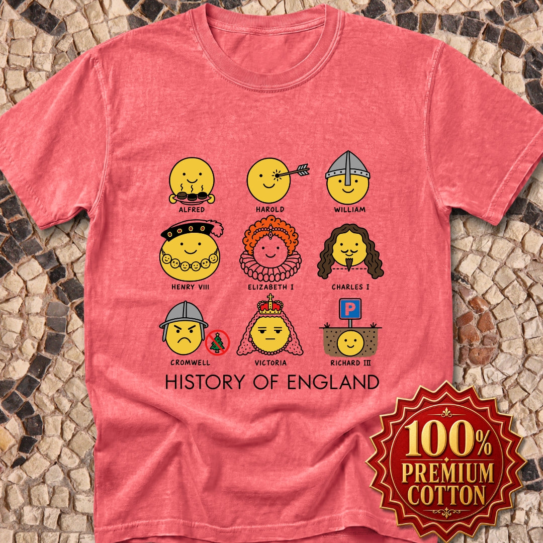 A Humorous History of England Grid Premium Tee