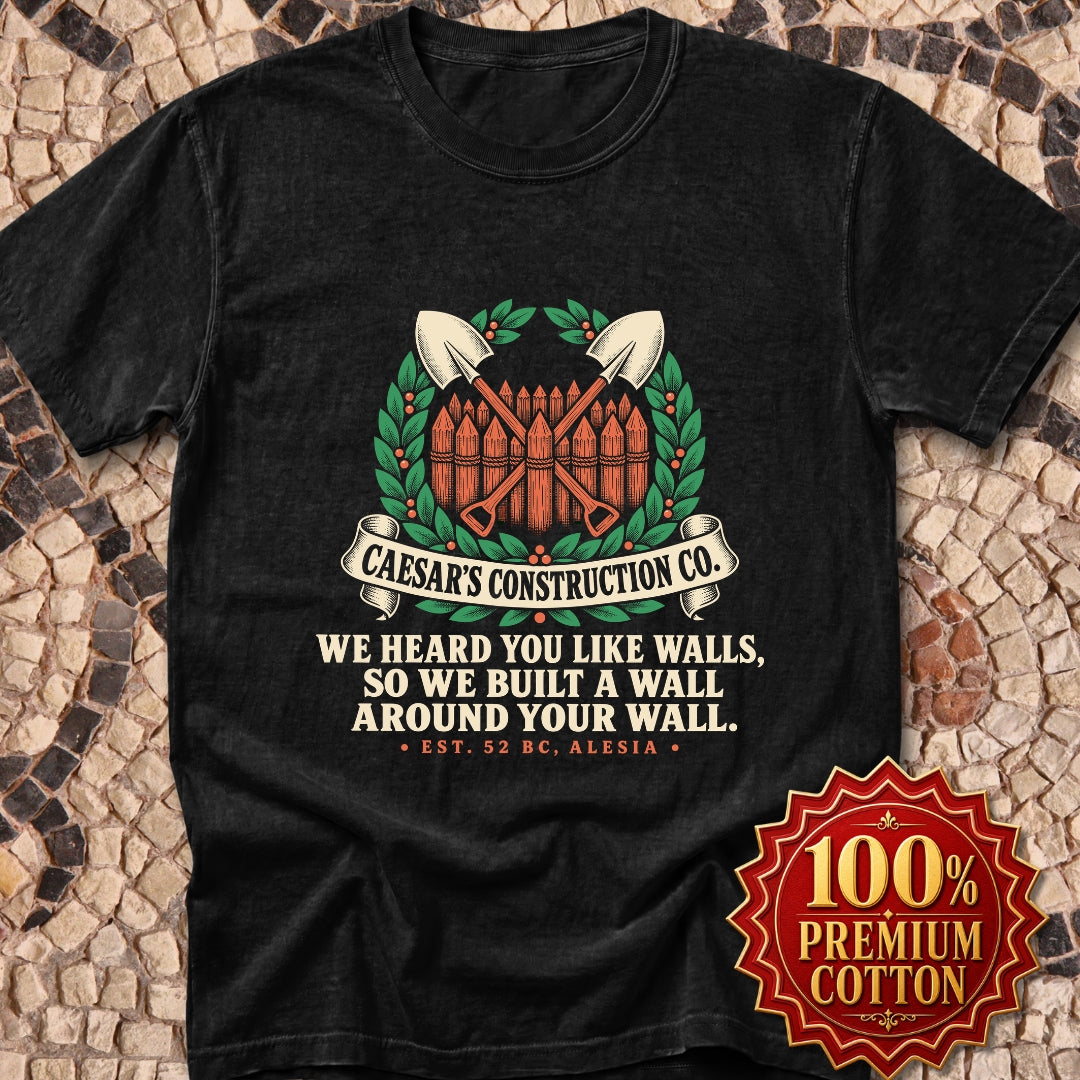 Caesar's Construction Co Crossed Shovels Premium Tee