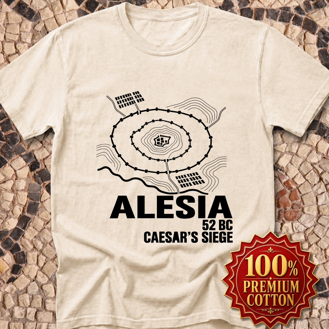 Alesia Siege Map Blueprint Premium Tee
