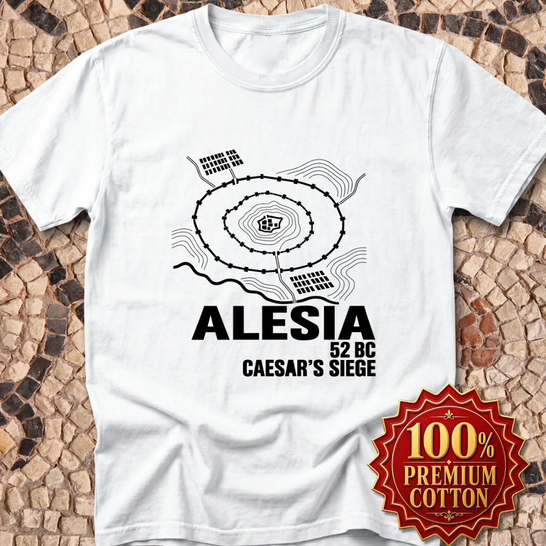 Alesia Siege Map Blueprint Premium Tee