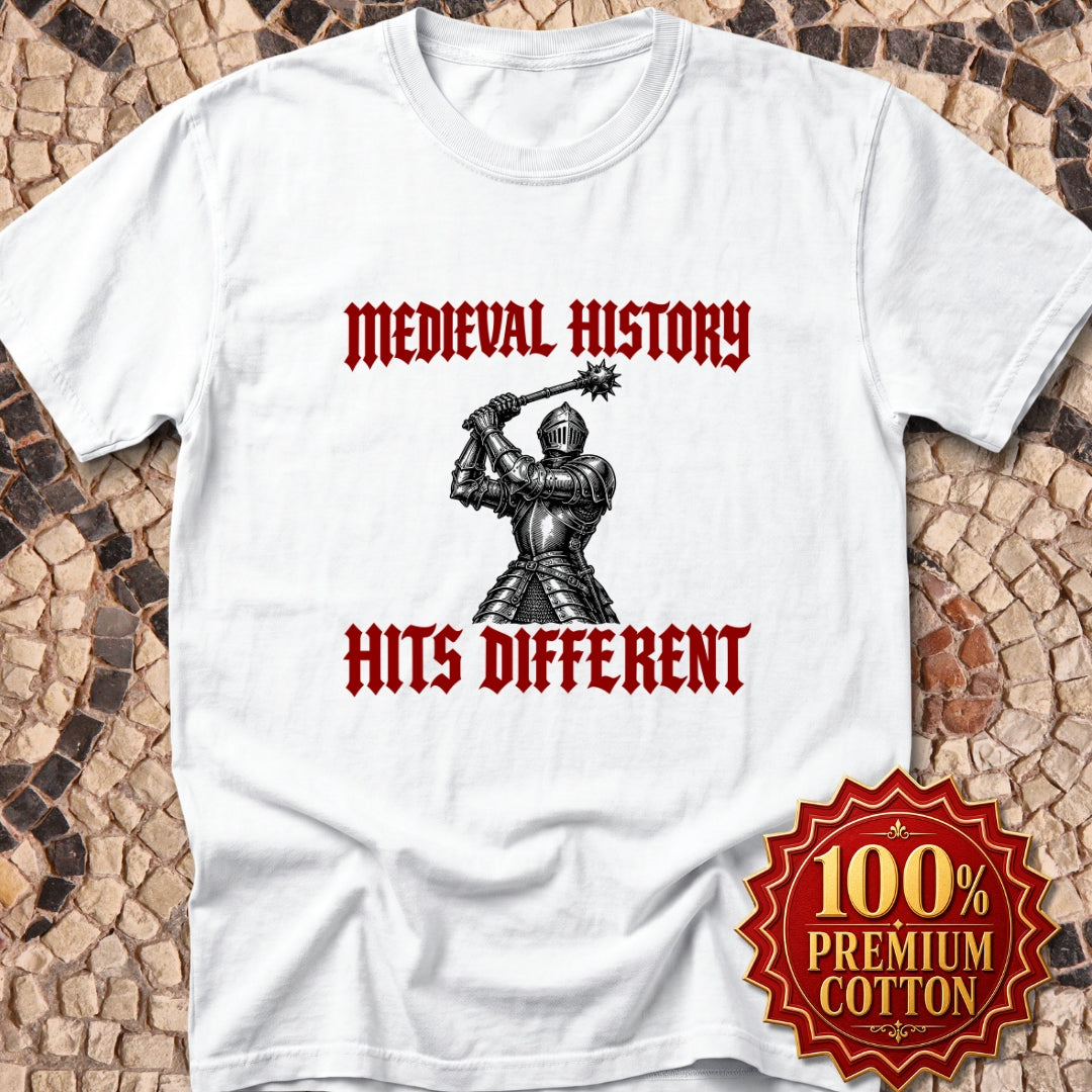 Medieval History Hits Different Knight Premium Tee