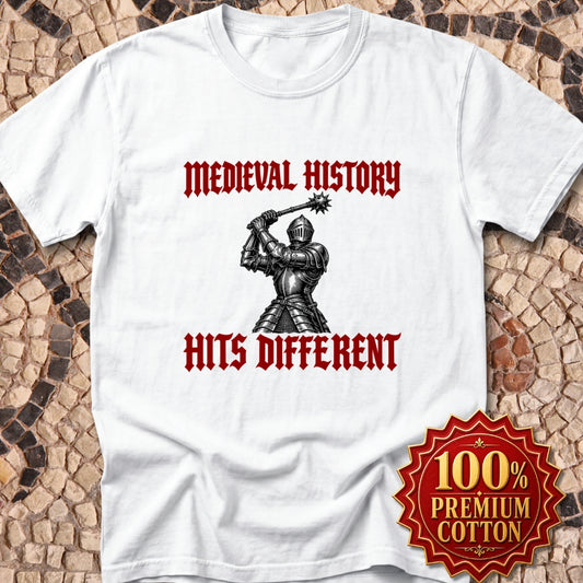 Medieval History Hits Different Knight Premium Tee