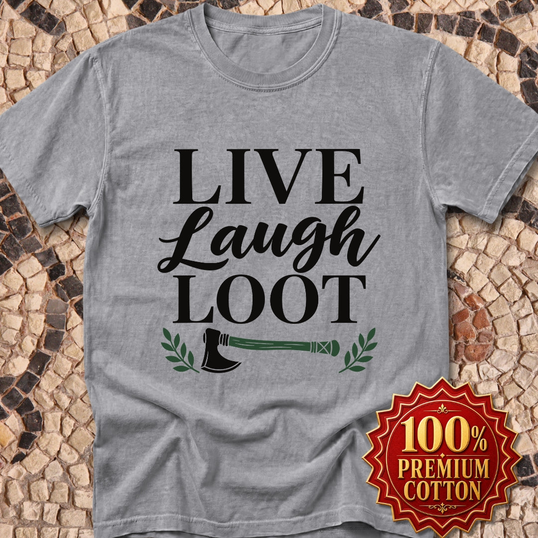 Live Laugh Loot Farmhouse Sign Premium Tee