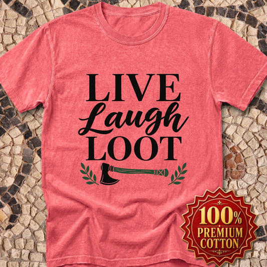 Live Laugh Loot Farmhouse Sign Premium Tee