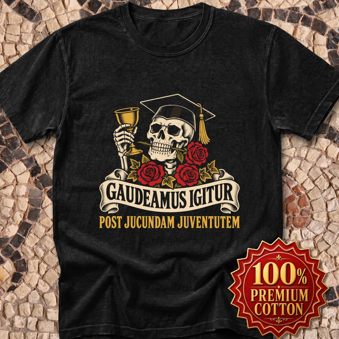 Gaudeamus Igitur Skull Premium Tee