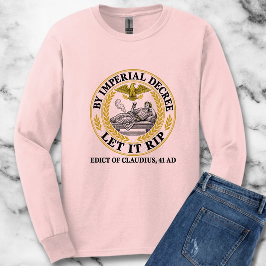 Emperor Claudius Fart Decree Unisex Long Sleeve Tee