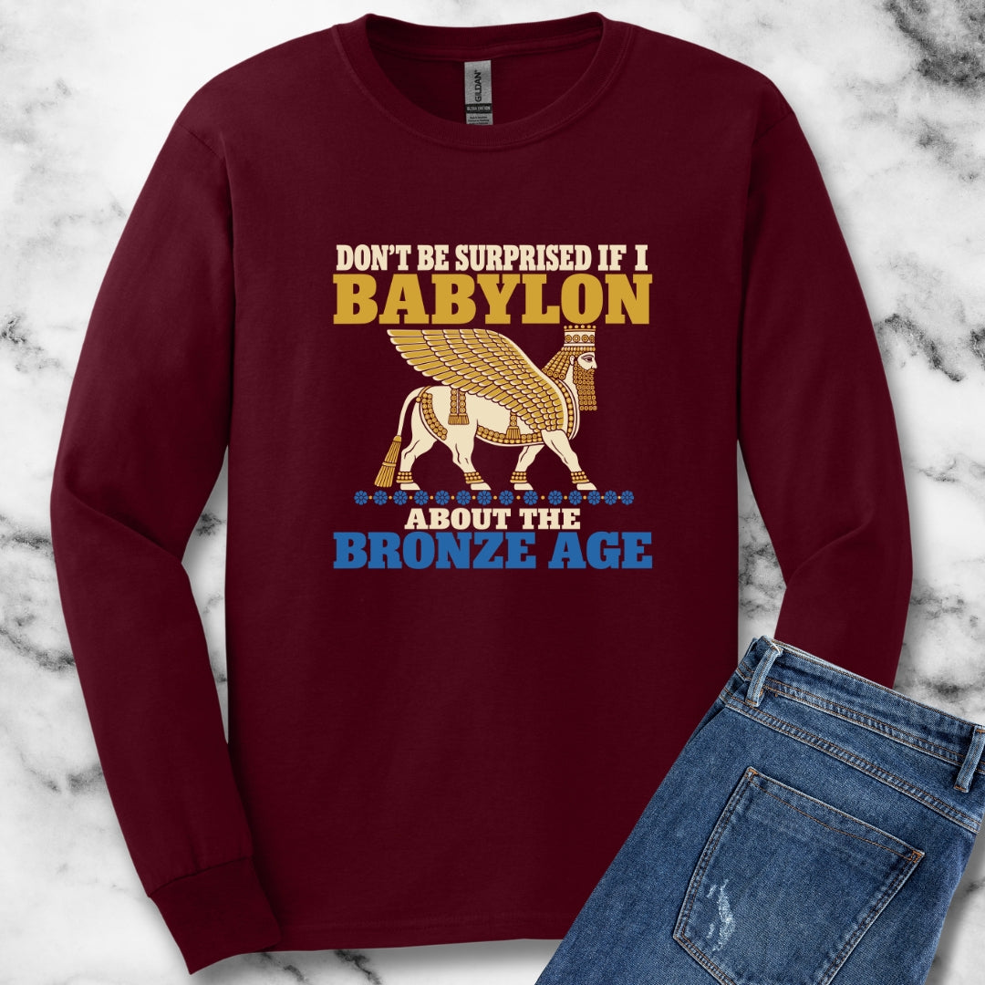 Babylon About the Bronze Age Lamassu Unisex Long Sleeve Tee