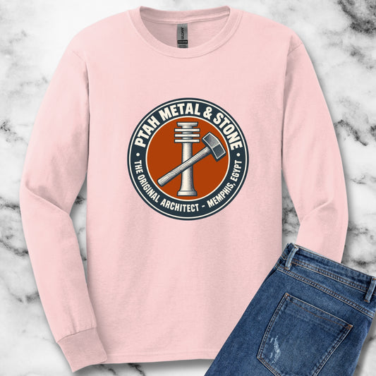 Ptah Metal & Stone Unisex Long Sleeve Tee