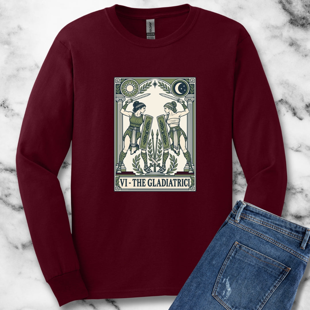 The Gladiatrici Tarot Unisex Long Sleeve Tee