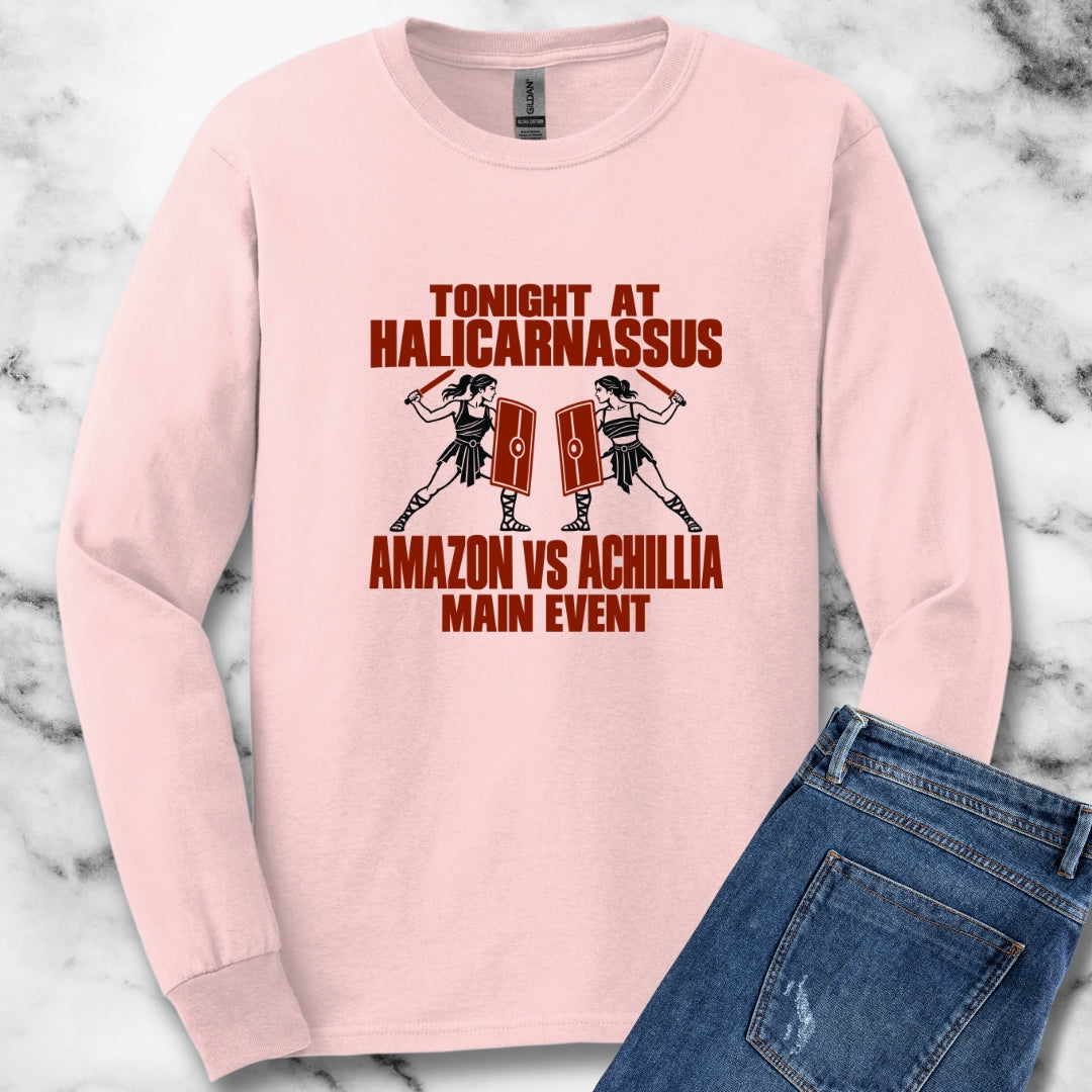 Amazon vs Achillia Main Event Unisex Long Sleeve Tee