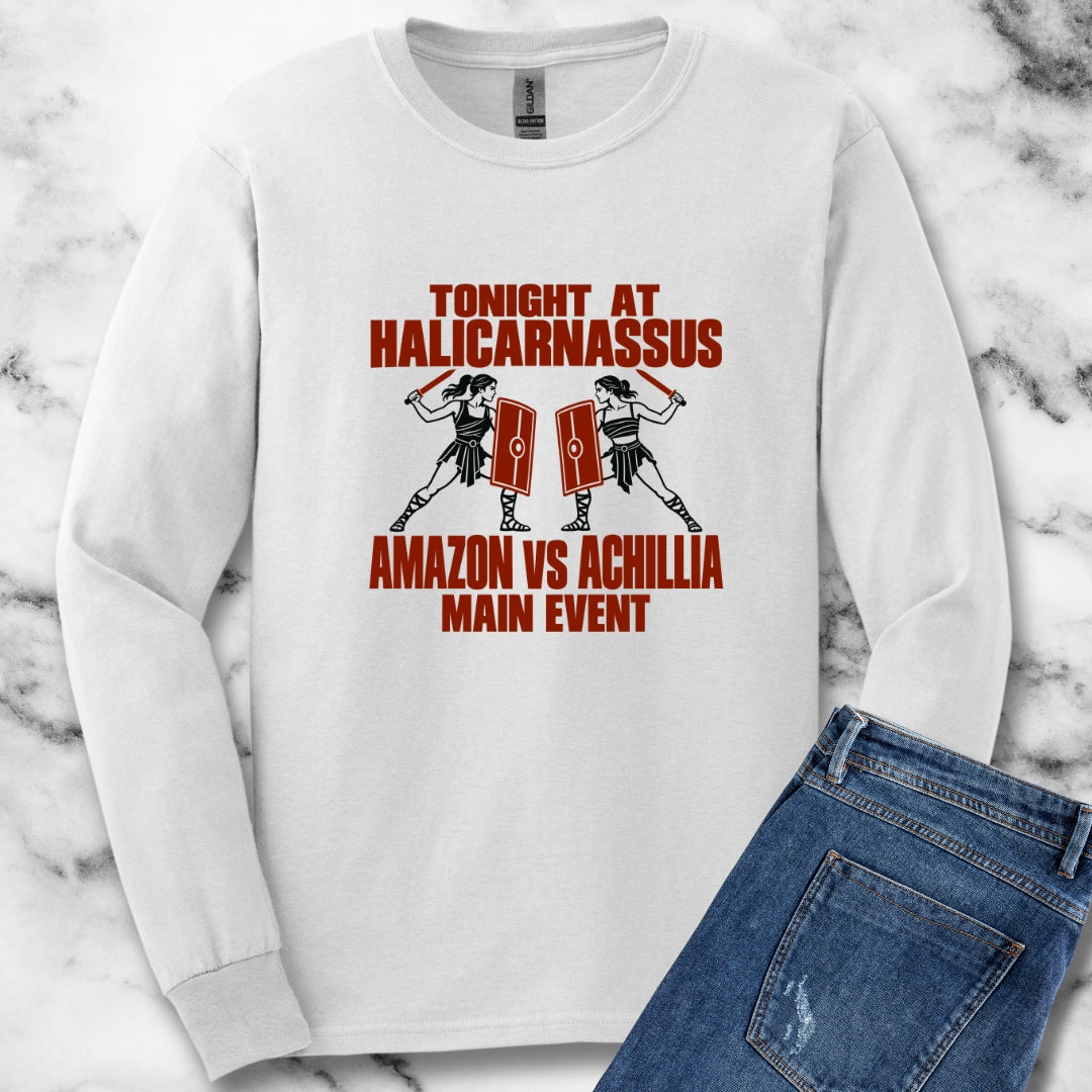 Amazon vs Achillia Main Event Unisex Long Sleeve Tee