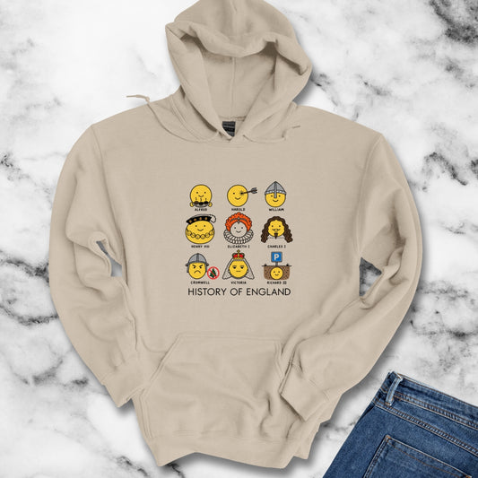 A Humorous History of England Grid Hoodie