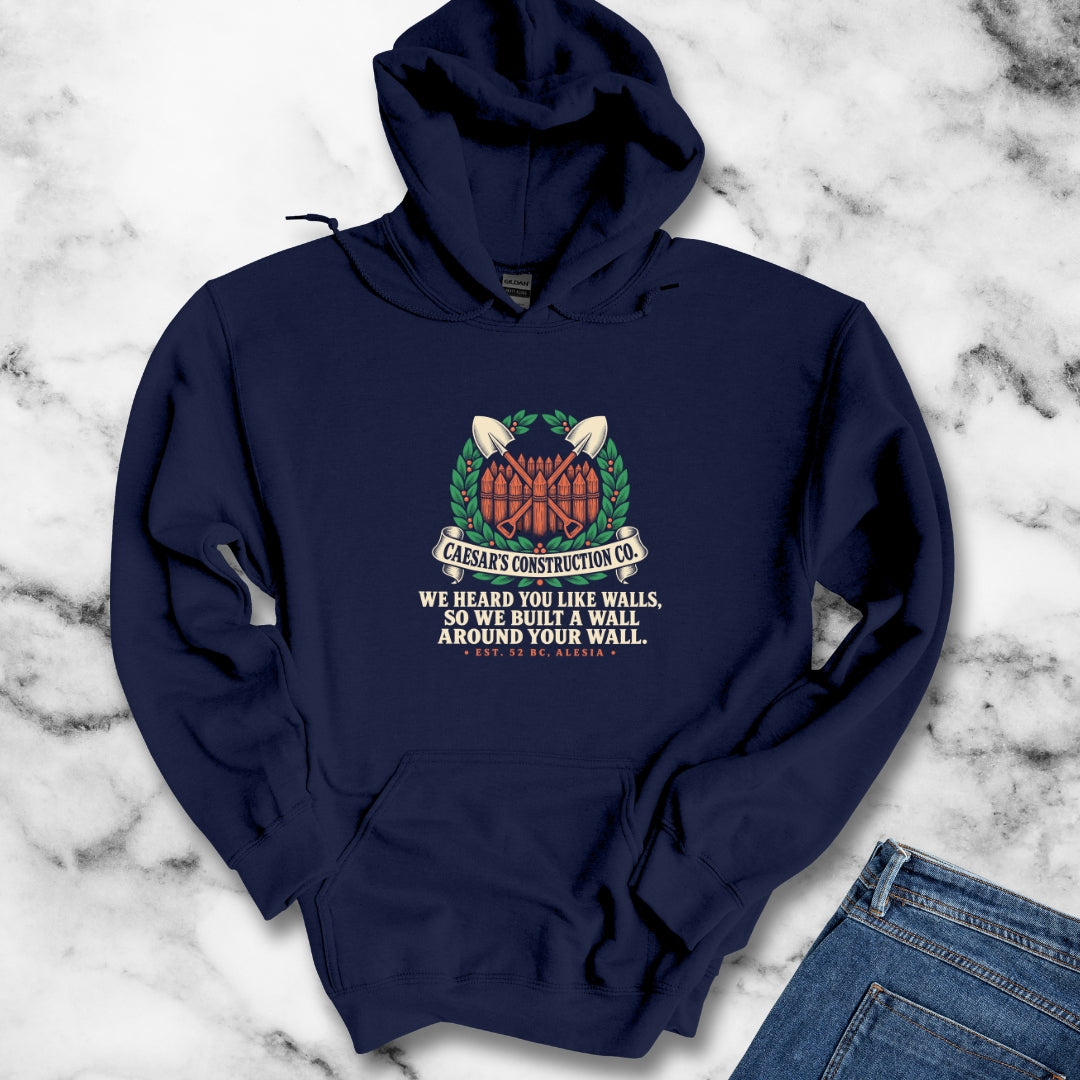 Caesar's Construction Co Crossed Shovels Hoodie