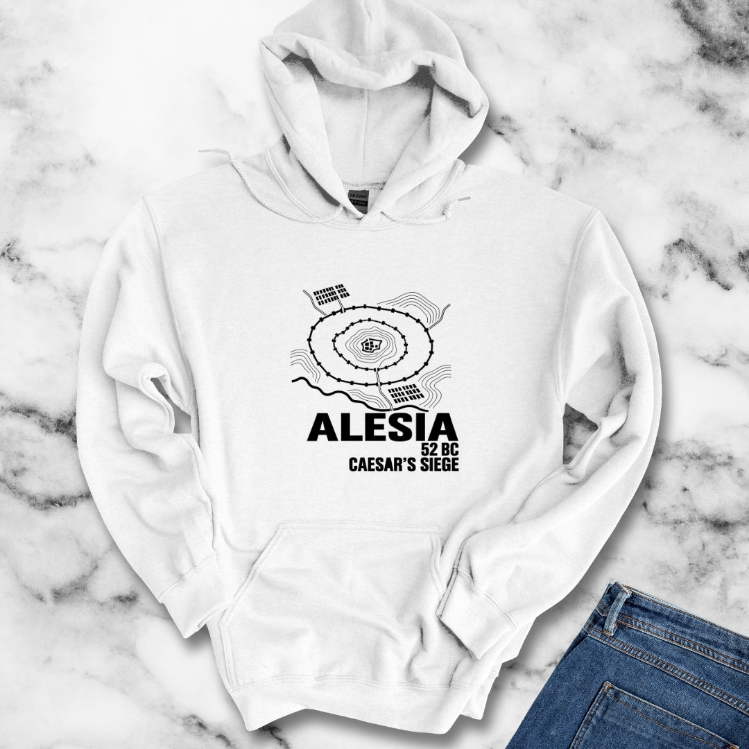 Alesia Siege Map Blueprint Hoodie