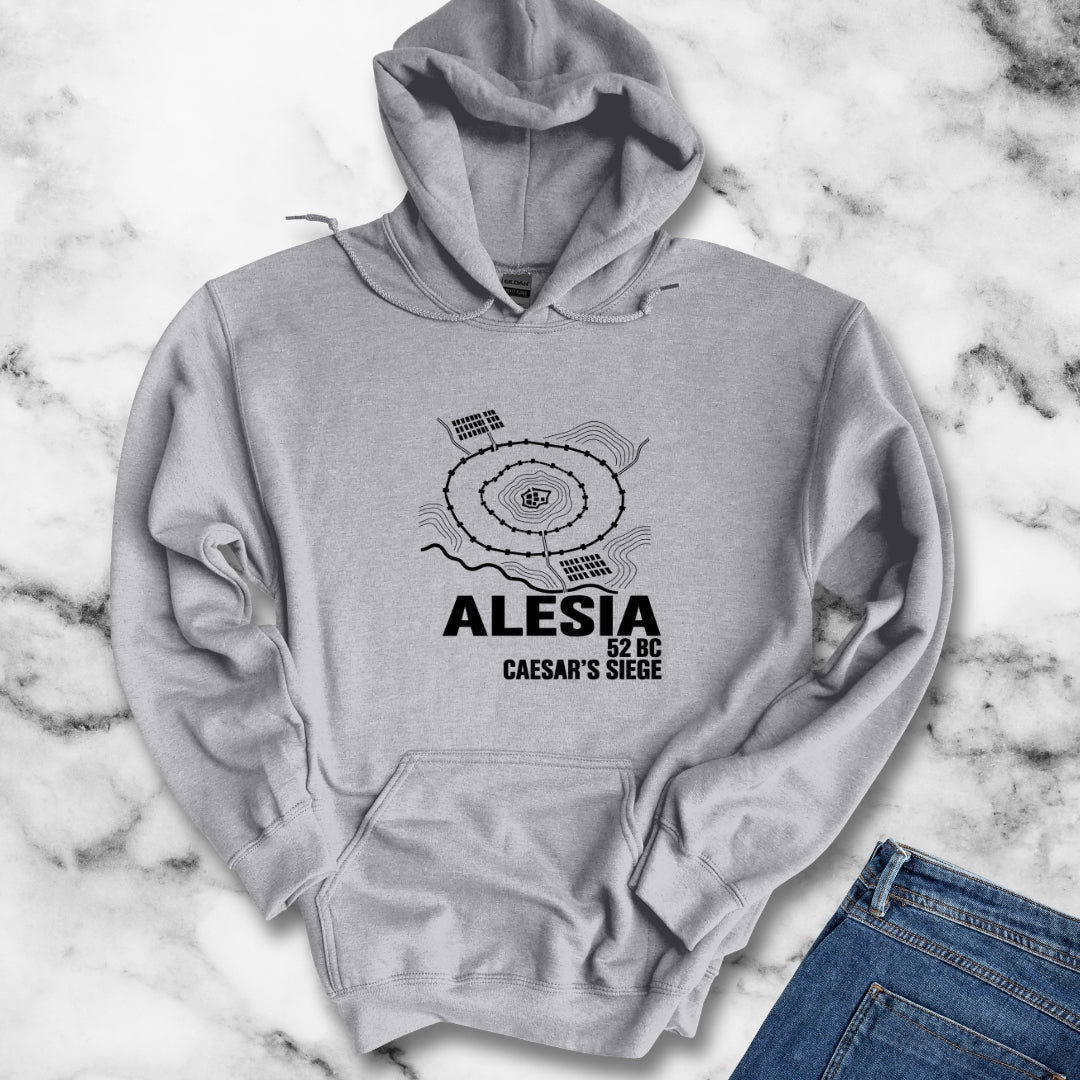 Alesia Siege Map Blueprint Hoodie