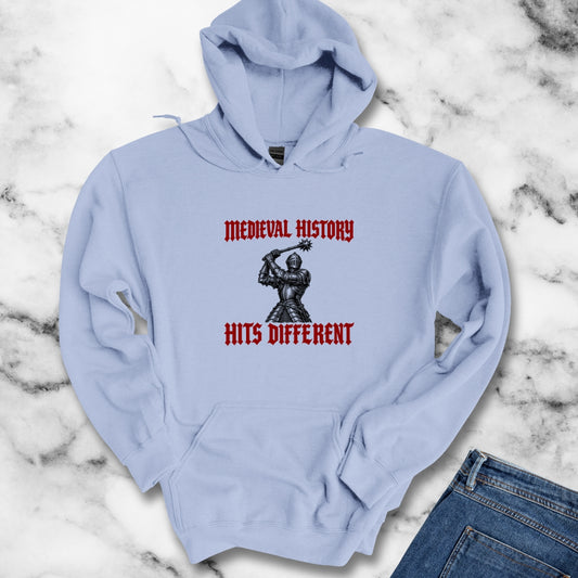 Medieval History Hits Different Knight Hoodie