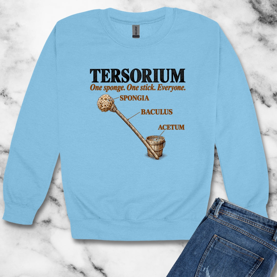 Latrine Sponge Tersorium Unisex Heavy Crewneck Sweatshirt