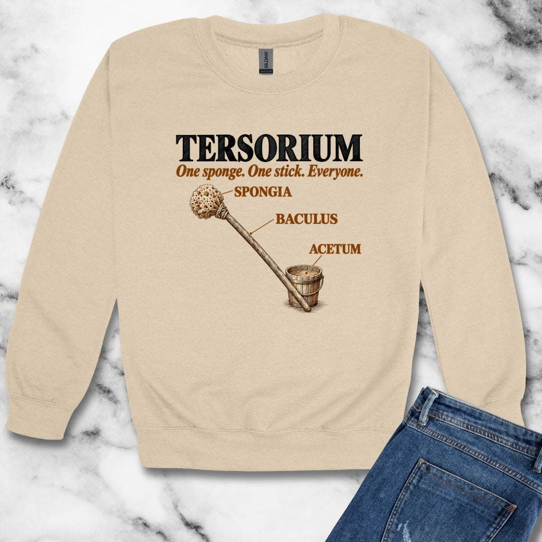 Latrine Sponge Tersorium Unisex Heavy Crewneck Sweatshirt